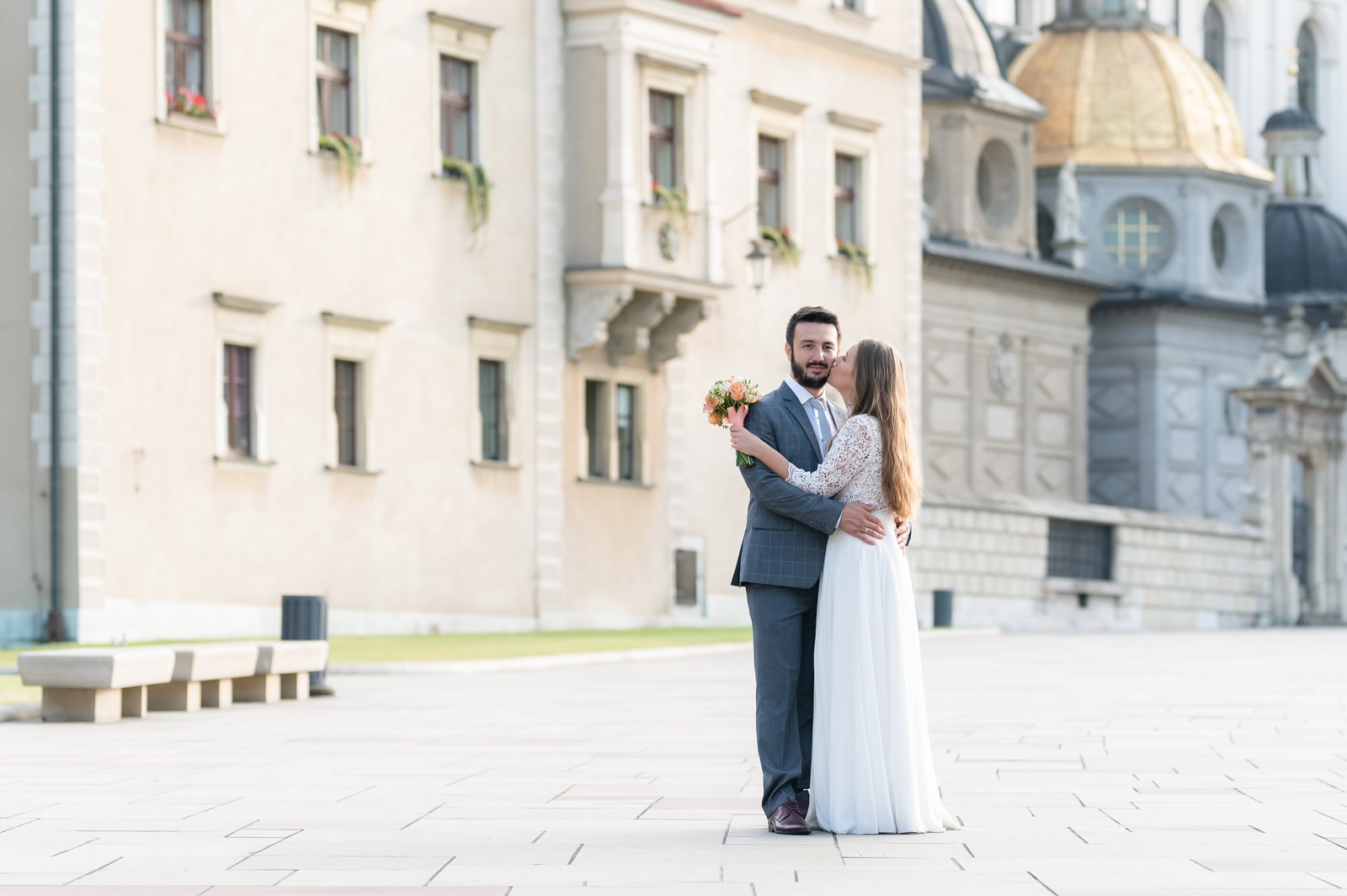 Plener ślubny w Krakowie, zdjęcie na Wawelu Gosia & Güner